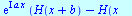 `*`(exp(`*`(I, `*`(a, `*`(x)))), `*`(`+`(H(`+`(x, b)), `-`(H(`+`(x, `-`(b)))))))